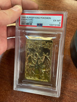 Charizard Burger King Gold Card 0166 (Pokemon, Wizard) **PSA 6**