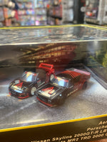 Aero Lift Porsche with Skyline 2000GTR (Hot Wheels Premium Real Rider, Mattel) SEALED - Bitz & Buttons