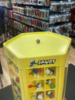 Smurf Collectors Center Display with 75+ Figures  (Vintage PEYO, Schleich) - Bitz & Buttons