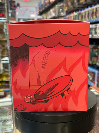 This is Fine Red GITD (Dumpster Fire, 100% Soft) NEW - Bitz & Buttons