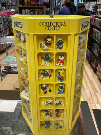 Smurf Collectors Center Display with 75+ Figures  (Vintage PEYO, Schleich) - Bitz & Buttons