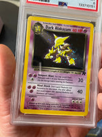 Dark Alakazam Holo Rockey 1/82 (Pokemon, Wizard) **PSA 6**