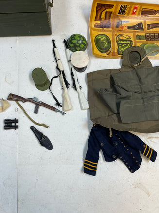 Action Marine with Foot Locker (Vintage 12” GI Joe, Hasbro) **Original** - Bitz & Buttons