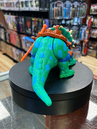 Cave Turtle Leo & Dingy Dino (Vintage TMNT Ninja Turtles, Playmates) COMPLETE - Bitz & Buttons