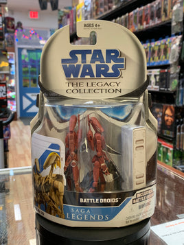Red Battle Droids Saga Legends SL20 (Star Wars Legacy Collection, Hasbro) SEALED