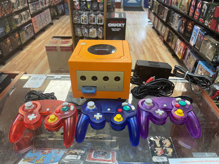 Orange Spice Gamecube with 3 Controllers (Nintendo, Vintage Video Games) **TESTED/COMPLETE** - Bitz & Buttons