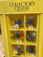 Smurf Collectors Center Display with 75+ Figures  (Vintage PEYO, Schleich) - Bitz & Buttons