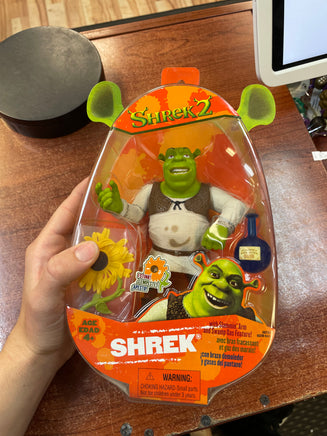 Shrek with Slammin Arm (Vintage Shrek 2, Hasbro) **SEALED** - Bitz & Buttons