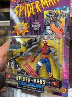 Cyborg Spider-Man High Tech Armor (Vintage Marvel Superheroes, Toy Biz) SEALED - Bitz & Buttons