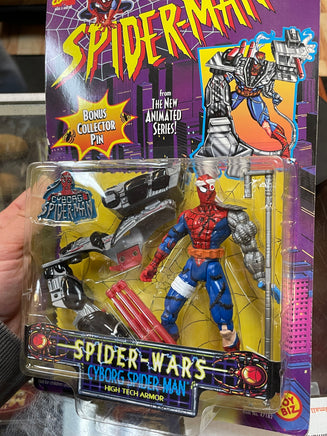 Cyborg Spider-Man High Tech Armor (Vintage Marvel Superheroes, Toy Biz) SEALED - Bitz & Buttons