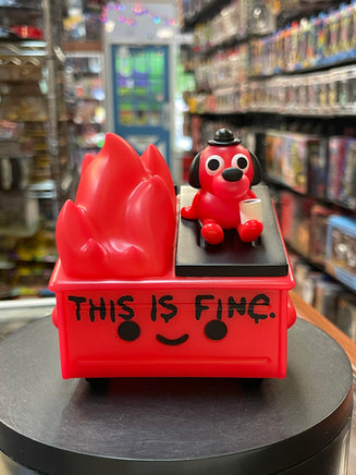 This is Fine Red GITD (Dumpster Fire, 100% Soft) NEW - Bitz & Buttons
