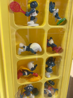 Smurf Collectors Center Display with 75+ Figures  (Vintage PEYO, Schleich) - Bitz & Buttons