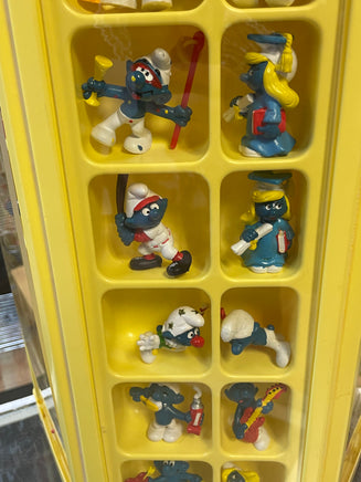 Smurf Collectors Center Display with 75+ Figures  (Vintage PEYO, Schleich) - Bitz & Buttons