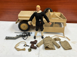 Desert Patrol Attack Jeep with Driver (Vintage 12” GI Joe, Hasbro) **Original**