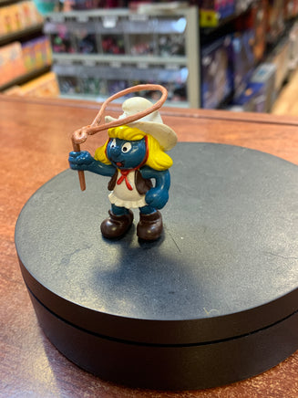 Cowgirl Smurfette 20147 Smurf (Vintage PEYO, Schleich) - Bitz & Buttons
