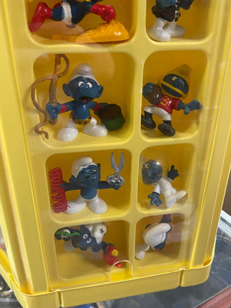 Smurf Collectors Center Display with 75+ Figures  (Vintage PEYO, Schleich) - Bitz & Buttons
