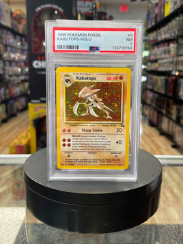 Kabutops Holo Fossil 9/62 (Pokemon, Wizard) **PSA 7**