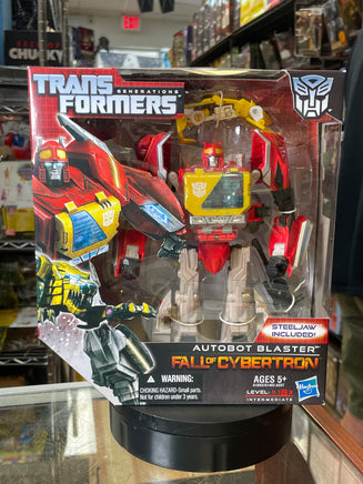 Blaster with Steeljaw Voyager Class (Transformers Generations Fall of Cybertron, Hasbro) - Bitz & Buttons