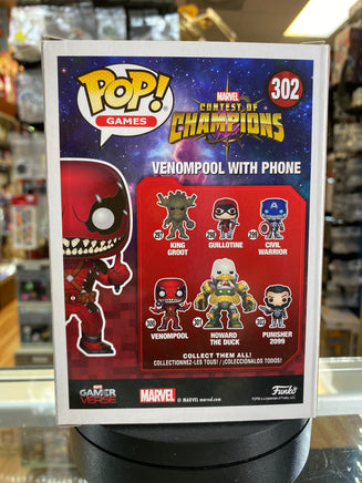 Venompool with Phone #302 (Funko Pop, Marvel)  EXCLUSIVE - Bitz & Buttons