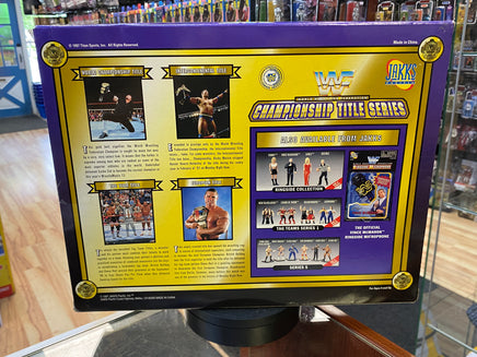Championship Title Series: Undertaker Rock Owen Hart (Vintage WWF WWE, Jakks Pacific) SEALED - Bitz & Buttons