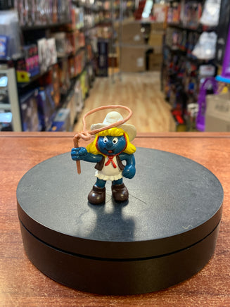 Cowgirl Smurfette 20147 Smurf (Vintage PEYO, Schleich) - Bitz & Buttons
