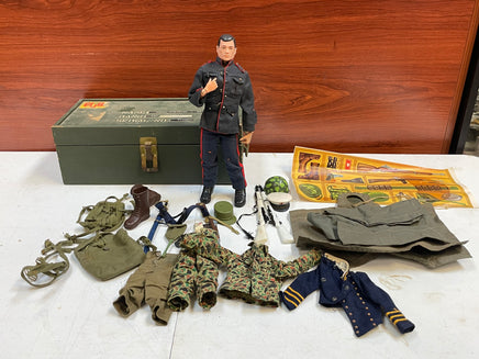 Action Marine with Foot Locker (Vintage 12” GI Joe, Hasbro) **Original** - Bitz & Buttons