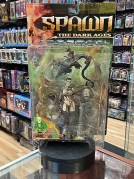 Red Necromancer (Vintage Dark Ages Spawn, McFarlane) SEALED - Bitz & Buttons