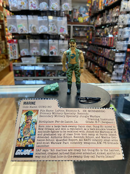 Gung Ho v1 with File Card (Vintage GiJoe, Hasbro) **COMPLETE** - Bitz & Buttons