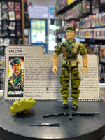 Green Beret Falcon with File Card (Vintage GI Joe, Hasbro) **COMPLETE** - Bitz & Buttons