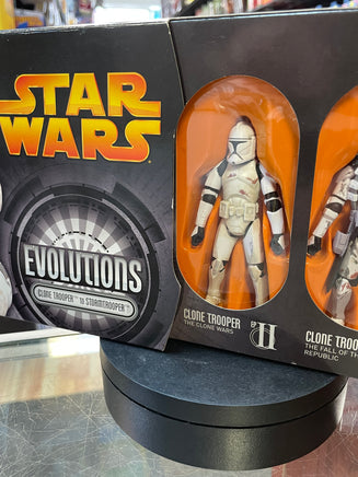 Evolutions Clone Trooper & Stormtrooper The Clone Wars (Star Wars, Kenner) **SEALED** - Bitz & Buttons