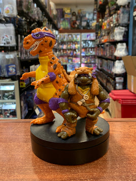 Cave Don with Trippy Tyrannosaurus (Vintage TMNT Ninja Turtles, Playmates) **LOOSE** - Bitz & Buttons