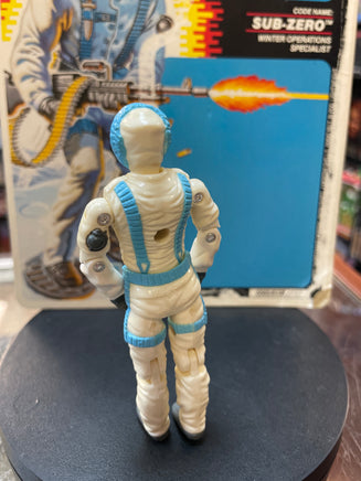 Subzero with Cardback (Vintage GI Joe, Hasbro) **COMPLETE** - Bitz & Buttons