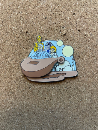 Luke Skywalker and friends LandSpeder (Walt Disney World, Pin Traders)e - Bitz & Buttons