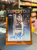 Alexa Bliss Superstars Auto -Orange Refractor 15/25- (WWE, Topps Chrome)