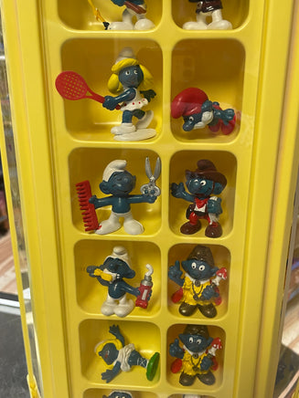 Smurf Collectors Center Display with 75+ Figures  (Vintage PEYO, Schleich) - Bitz & Buttons