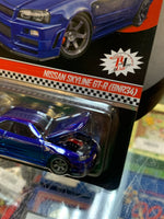 Nissan Skyline GT-R BNR34 Blue RLC (Hot Wheels Red Line Club, Mattel) SEALED