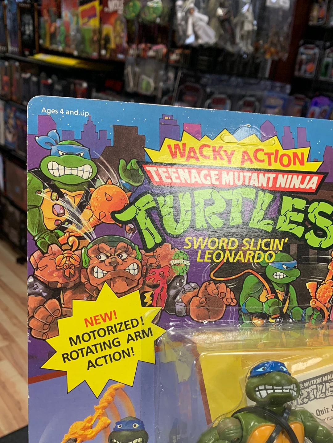 Wacky Action Sword Slicin Leonardo (Vintage TMNT Ninja Turtles