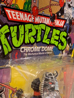 Chrome Dome 0095 (Vintage TMNT Ninja Turtles, Playmates) Sealed\