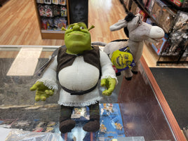 Shrek & Donkey Plush 6" Set (Vintage Shrek, McFarlane Toys) **Not Working**