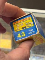 Yellow Pony Trailer with Horses Diecast (Vintage Matchbox, Lesney) - Bitz & Buttons