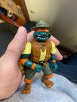 Safari Michelangelo (Vintage TMNT Ninja Turtles, Playmates) - Bitz & Buttons
