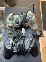 PS2 Console Bundle with Two Controllers 6092 (Sony Playstation PS2, Vintage Video Games) **TESTED**