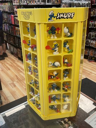 Smurf Collectors Center Display with 75+ Figures  (Vintage PEYO, Schleich) - Bitz & Buttons