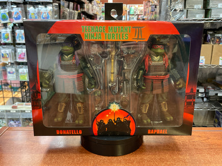 Samurai Donatello & Raphael -2 Pack- (Neca, TMNT III) **SEALED** - Bitz & Buttons