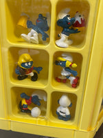 Smurf Collectors Center Display with 75+ Figures  (Vintage PEYO, Schleich) - Bitz & Buttons