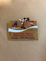 Coca-Cola Disney world 15th birthday(Walt Disney World, Pin Traders)