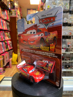 Lightning McQueen With Rusteze Sign (Pixar Cars, Mattel Diecast) - Bitz & Buttons