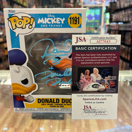 Donald Duck signed by Daniel Ross (Funko, Disney) *JSA* - Bitz & Buttons