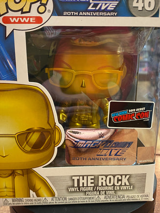 Gold The Rock 46 (Funko Pop,WWE) **NYCC Exclusive** - Bitz & Buttons