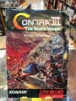 Contra III: Alien Wars with Box & Manual (SNES Super Nintendo, Vintage Video Games) LOOSE (Copy) - Bitz & Buttons